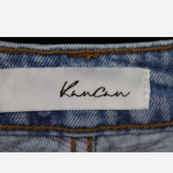 KanCan Estilo Distressed Relaxed Fit Shorts Sz XS LIGHT WASH - Picture 5 of 6